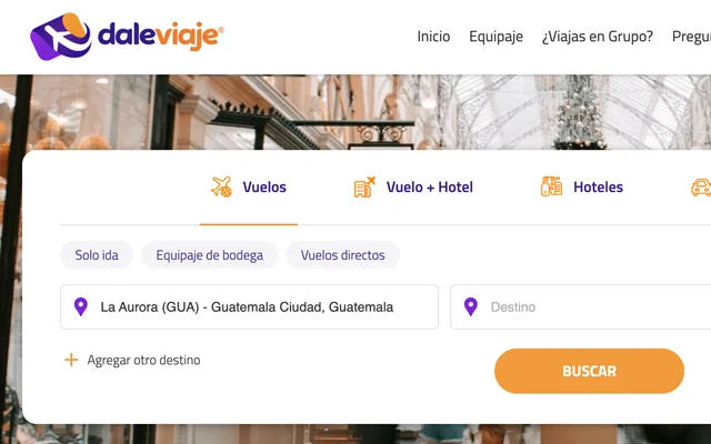 Proyecto Dale Viaje - Diseño UX/UI